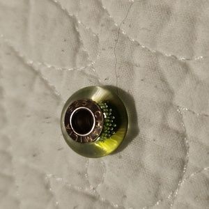 New mystic lime green Chamilia bead for charm bracelet